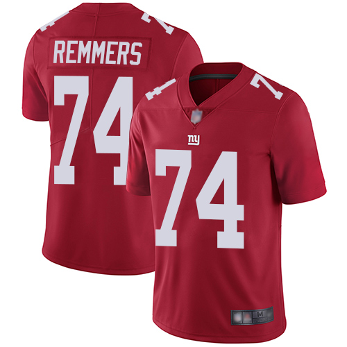 Men New York Giants #74 Mike Remmers Red Limited Red Inverted Legend Football NFL Jersey->new york giants->NFL Jersey